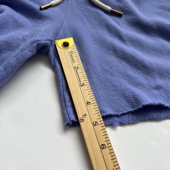 The Great Sweat Short Womens Size 1 US Sm Purple Raw Hem Drawstring Waist Lounge - Picture 7 of 11